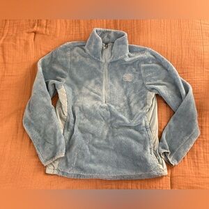 The North Face Light Blue Fleece Pullover Jacket